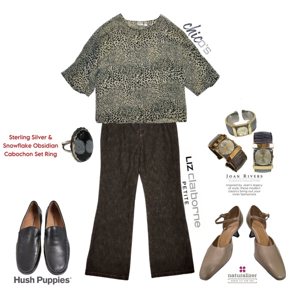 Chico’s 100% Silk Short Sleeved Leopard Print Top, Sz L/12 (Chico’s Sz 2), NWOT - Picture 10 of 10